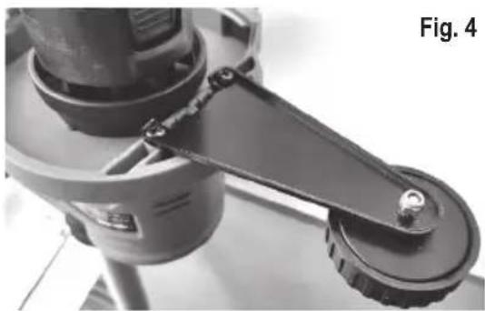 Toolcraft RAS200 - B) Fixation d'une roue de bordure - 1