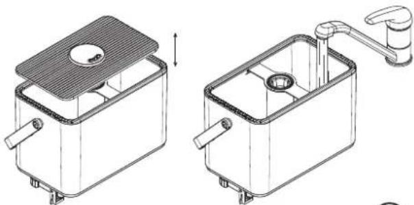 Pingi Cascada CHDW6000D - BEFÜLLUNG DES TANKS - 1