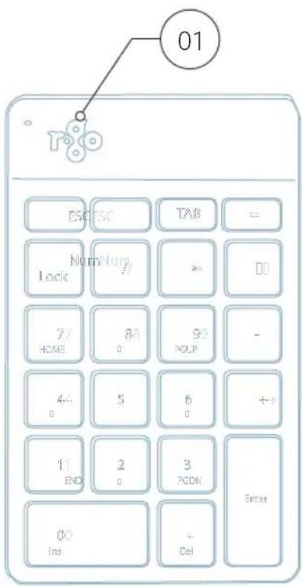 R-Go Tools Numpad Break - tastierino numerico ergonomico - 2