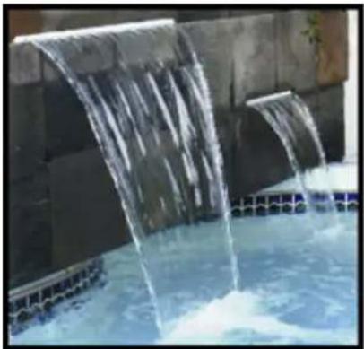 ASTRALPOOL Silkflow waterfall - Astral Pool Silkflow Waterfall   Cascada Silkflow de Astral Pool   Chute d'eau Silkflow Astral Pool   Cascata a getto liscio   Astral Pool Silkflow Wasserfall - 1