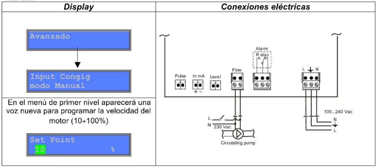 ASTRALPOOL Floc System - Configuración del modo de dosificación: - 1