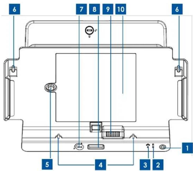ELO Tablet - Dispositions de la station d'accueil de la tablette (accessoire en option) - 1