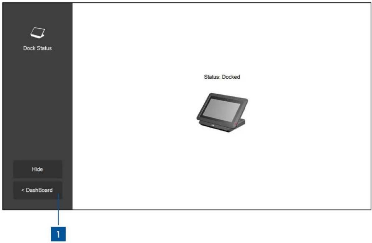 ELO Tablet - Application – statut station d'accueil : - 1