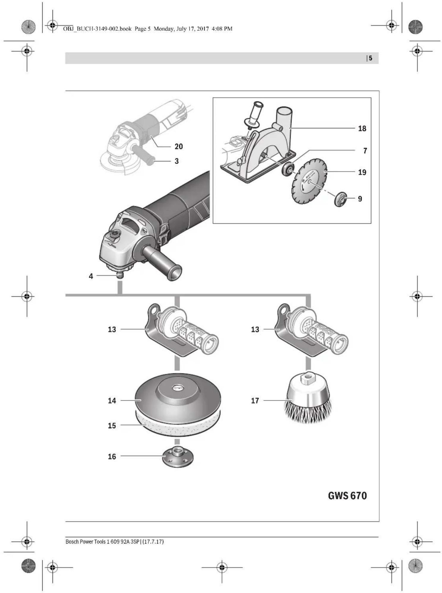 BOSCH GWS 600 220 V Professional - GWS 670 Professional - 5