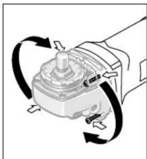 BOSCH GWS 600 220 V Professional - 旋转机头 - 1