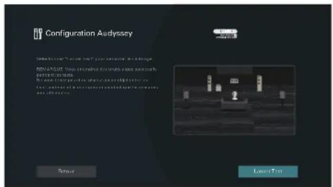 MARANTZ AV 10 - Lorsque l'écran suivant est affiché, sélectionnez "Lancer Test" puis appuyez sur ENTER. - 1