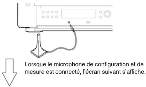 MARANTZ AV 10 - Connectez le microphone de mesures et de configuration sur la prise SETUP MIC de cet appareil. - 1