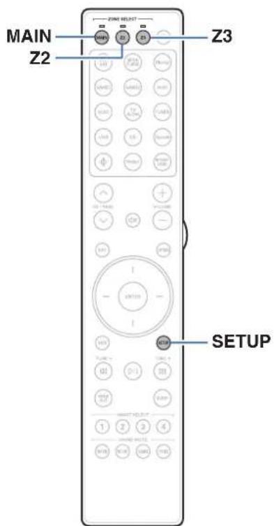 MARANTZ AV 10 - Spécification de la zone utilisée avec la télécommande - 1