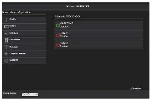 MARANTZ AV 10 - Lorsque le menu principal est affiché dans un navigateur Internet, cliquez sur l'élément de menu que vous voulez utiliser. - 3