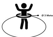TUNTURI Adjustable Hula Hoop - Distance de sécurité - 1