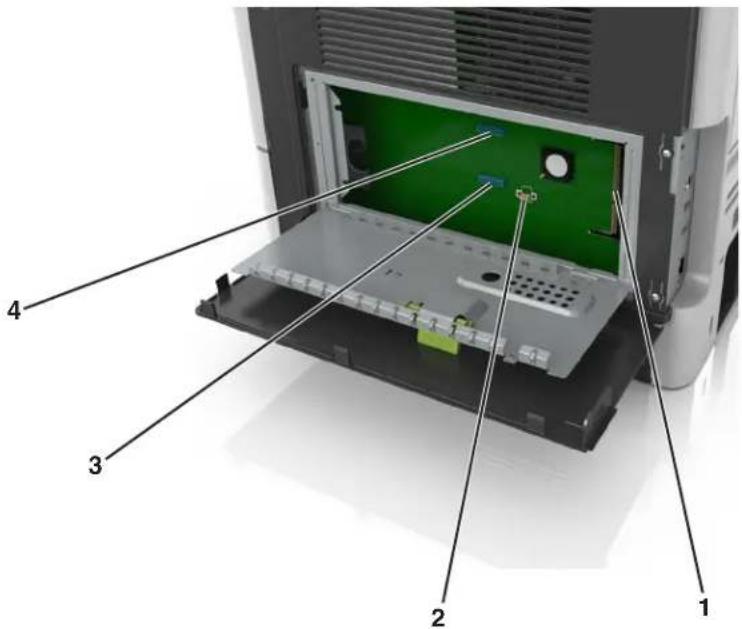 LEXMARK MS510 - Accès à la carte contrôleur - 4