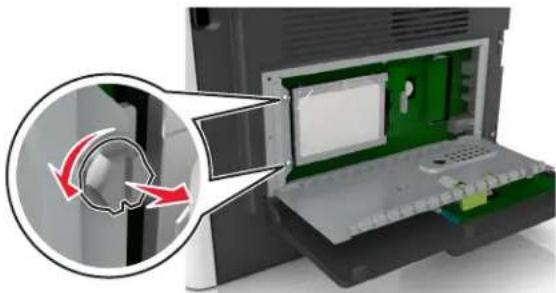 LEXMARK MS510 - Retrait du disque dur de l'imprimante - 1