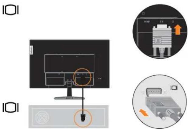 LENOVO C2425 - Connexion et mise en marche de votre moniteur - 3