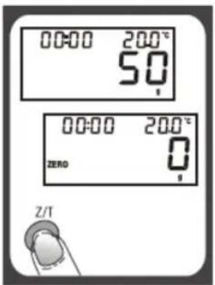 KONIG HCKS32N - Fonction « ZERO » (zéro) ou « TARE » (TARE) - 2