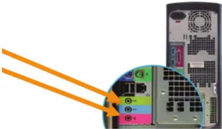 NEDIS CHST100GN - Conexión de los auriculares al PC - 1