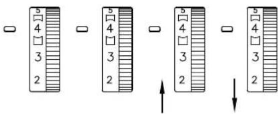 ALFA Style 8708 - Table de réglage de la tension (2 aiguilles, 4 fils) - 4