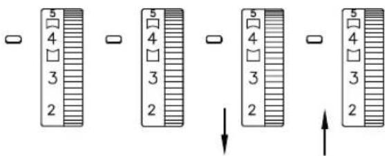 ALFA Style 8708 - Table de réglage de la tension (2 aiguilles, 4 fils) - 6