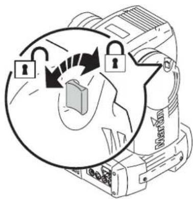 MARTIN MAC 550 Profile - Verrouillage de tilt - 1