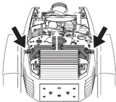 MARTIN MAC 550 Profile - Retrait du module de gradateur - 1