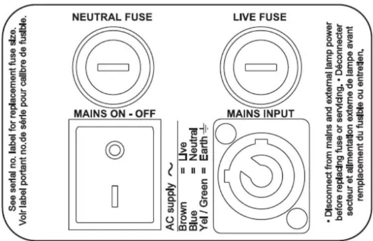 MARTIN MAC III Profile - Alimentation - 4