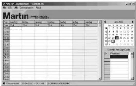 MARTIN LightCorder - Configuration de la programmaticn - 1