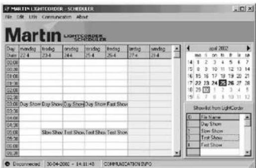 MARTIN LightCorder - Configuration de la programmaticn - 4