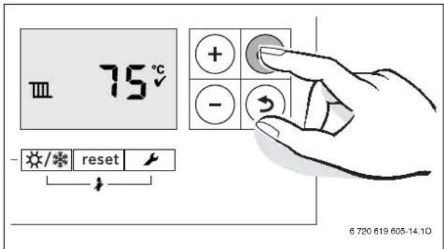 75°C - / * reset 6 720 619 605-14.10