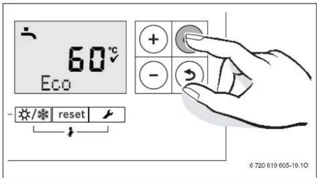 60°C Eco + - - → - / * reset © 720 619 605-19.10