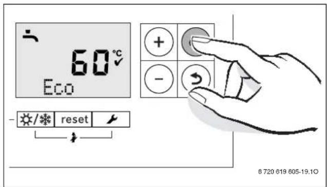 60°C Eco + - - / * reset 6 720 619 605-19.10