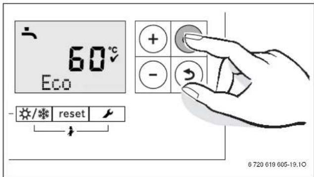 60°C Eco + - - / * reset 6 720 619 605-19.10