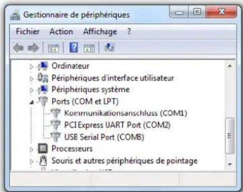 Camille Bauer Sineax V604s - Pour déterminer quel port COM a été assigné au convertisseur RS485 (si nécessaire), procédez comme suit: - 2