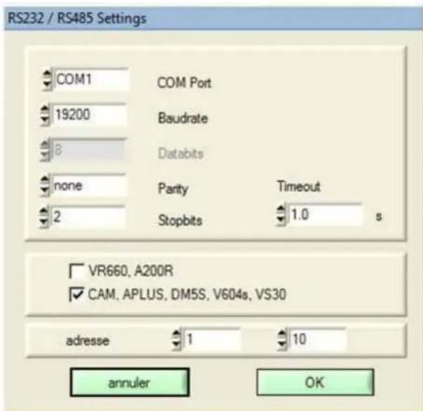 Camille Bauer Sineax V604s - Raccordement du SINEAX V604S au PC et établissement de la communication via cb-manager. - 2