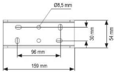 CHAMBERLAIN CHAA250EVC - Rozmery brany a pohonu - 4