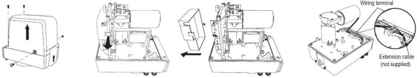 CHAMBERLAIN CHAA250EVC - Control Board Installation and Motor Wiring - 1