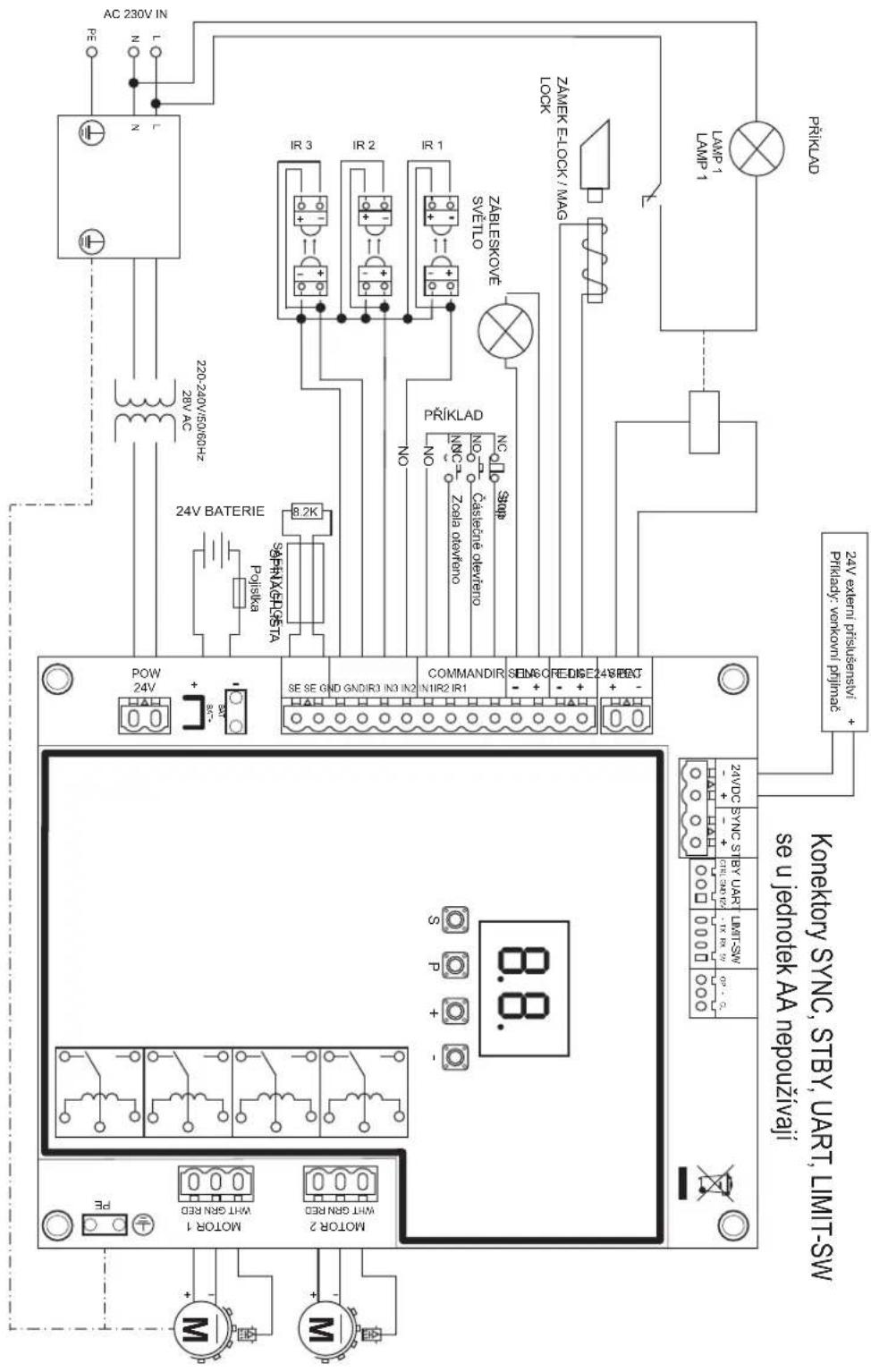CHAMBERLAIN CHAA250EVC - Elektrické zapojeni - 4