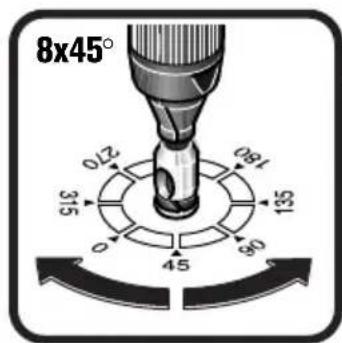 8x45° 0/2 091 315 135 0 60 45