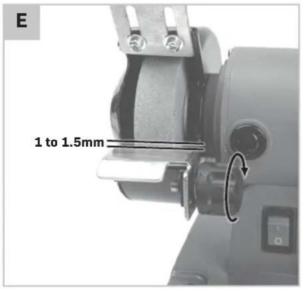 E 1 to 1.5mm