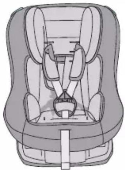 Foppapedretti OPEN iSize - 2A. Installation of the Babyguard on the car seat with built-in belt with straps and harness - 2