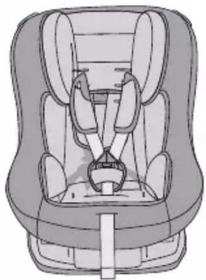 Foppapedretti OPEN iSize - 2A. Εγκατάσταση του Babyguard στο κάθισμα αυτοκινήτου με ενσωματωμένη ζώνη με τιράντες και με ιμάντα στον καβάλο - 2