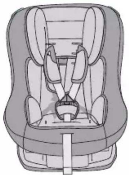 Foppapedretti OPEN iSize - 2A. Instalação do Babyguard na cadeira auto com cinto de segurança integral com alças e correia inguinal. - 2
