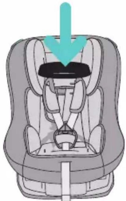 Foppapedretti OPEN iSize - 2A. Εγκατάσταση του Babyguard στο κάθισμα αυτοκινήτου με ενσωματωμένη ζώνη με τιράντες και με ιμάντα στον καβάλο - 3