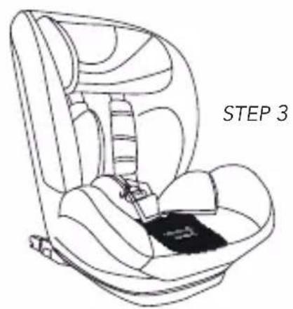 Foppapedretti OPEN iSize - Installation of the Babyguard on the car seat with built-in belt with straps and harness - 6