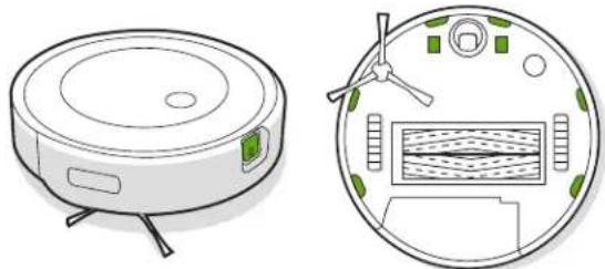 IROBOT Roomba j8+ - Limpieza de los sensores, la ventana de la cámara y los contactos de carga - 1