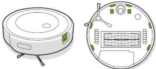 IROBOT Roomba j8+ - Nettoyage des capteurs, de la fenêtre de la caméra et des contacts de chargement - 1