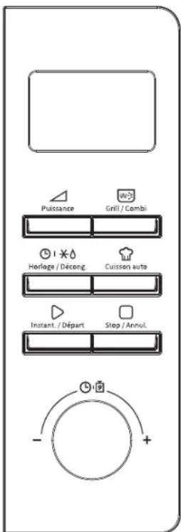 WINIA WKOGW25RSSM - Fonctionnement du panneau de commande - 1