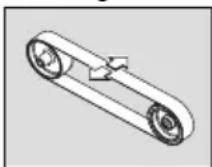 Fein GRIT GI 100 EF - Centrage de la bande. - 1