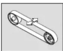 Fein GRIT GI 75 2H - Bandlob justeres. - 1