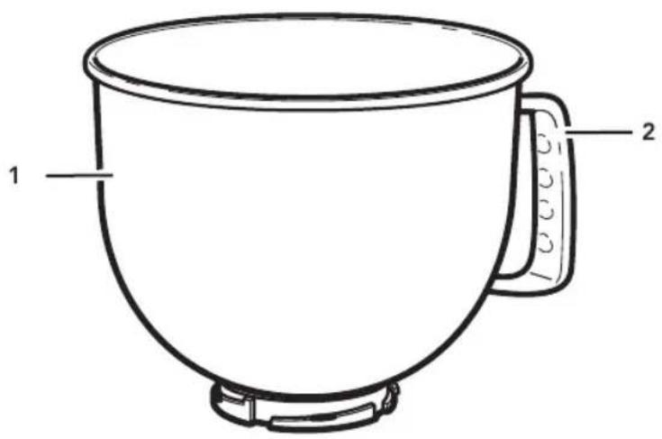 KITCHENAID KSM5SSBRB - ONDERDELEN EN EIGENSCHAPPEN - 1