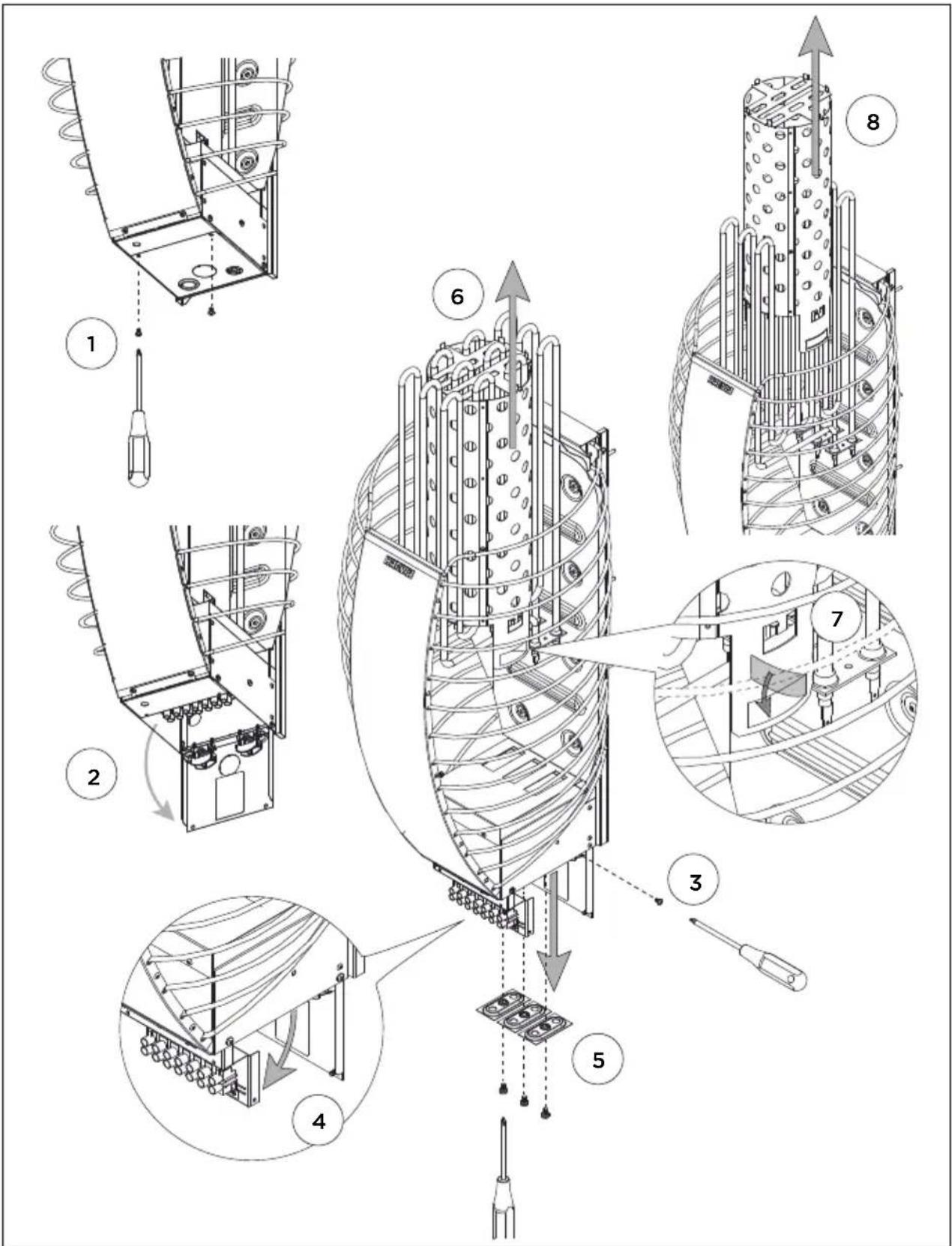 HARVIA Spirit HSP604MXW - INSTRUCTIES VOOR INSTALLATIE.... 82 - 6