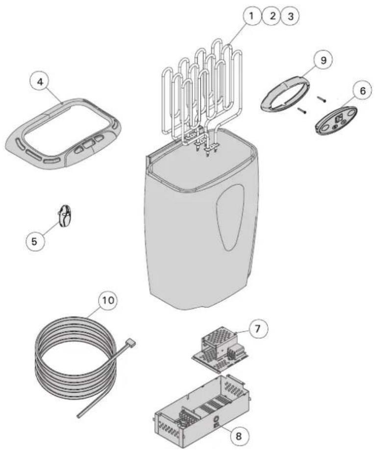 HARVIA Moderna HVE800400TI - PIECES De rechange - 1